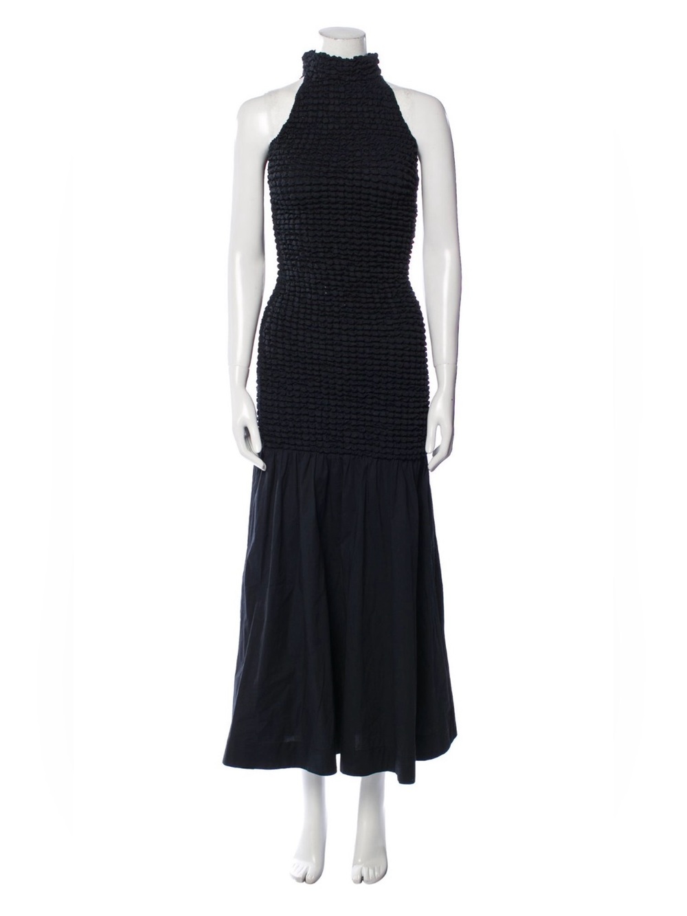 STAUD Kiera Smocked Dress